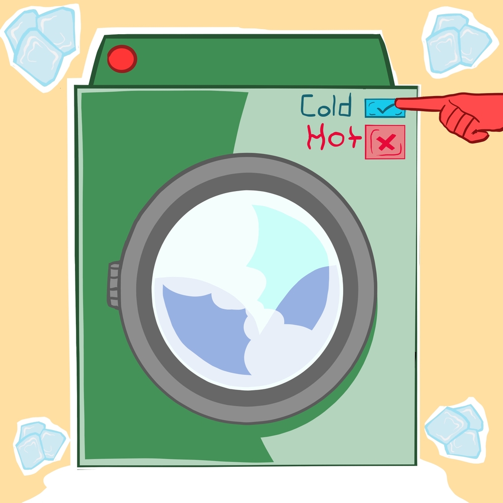 washing clothes in cold water